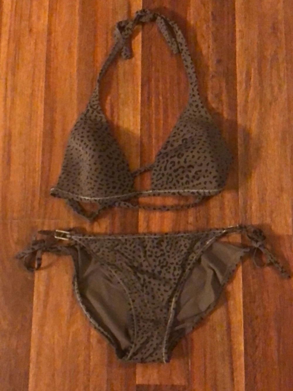 Calvin Klein leopard print bikini size medium
